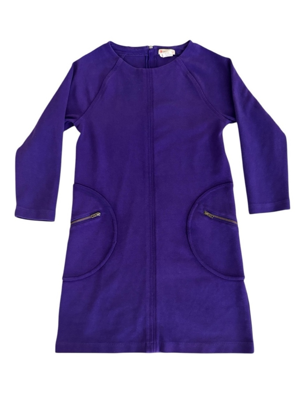 Crewcuts Girls Purple Long Sleeve Dress with Zipper Pockets - Size 12!!